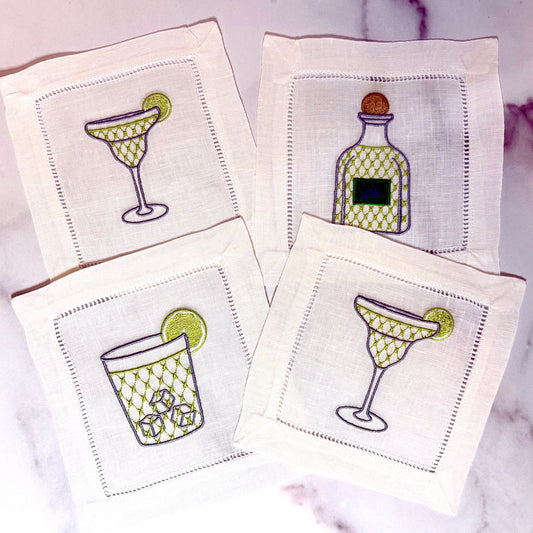 Drinks Cocktail Napkins (Set of 4)